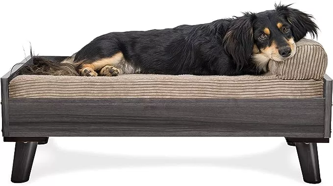 Furhaven Elevated Best Leather Sofa For Dogs  Bed